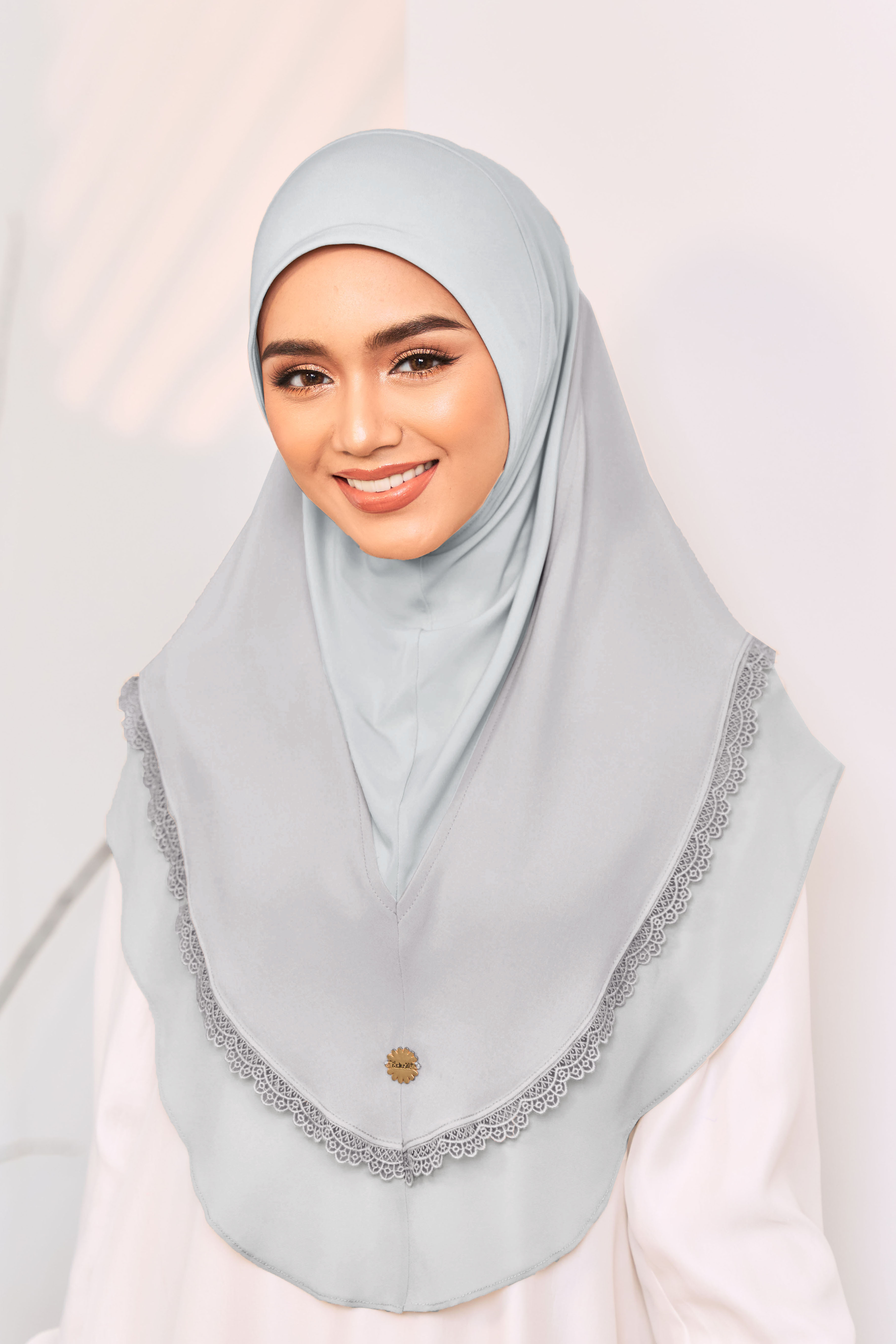 WARDA Tudung Sarung in Soft Grey